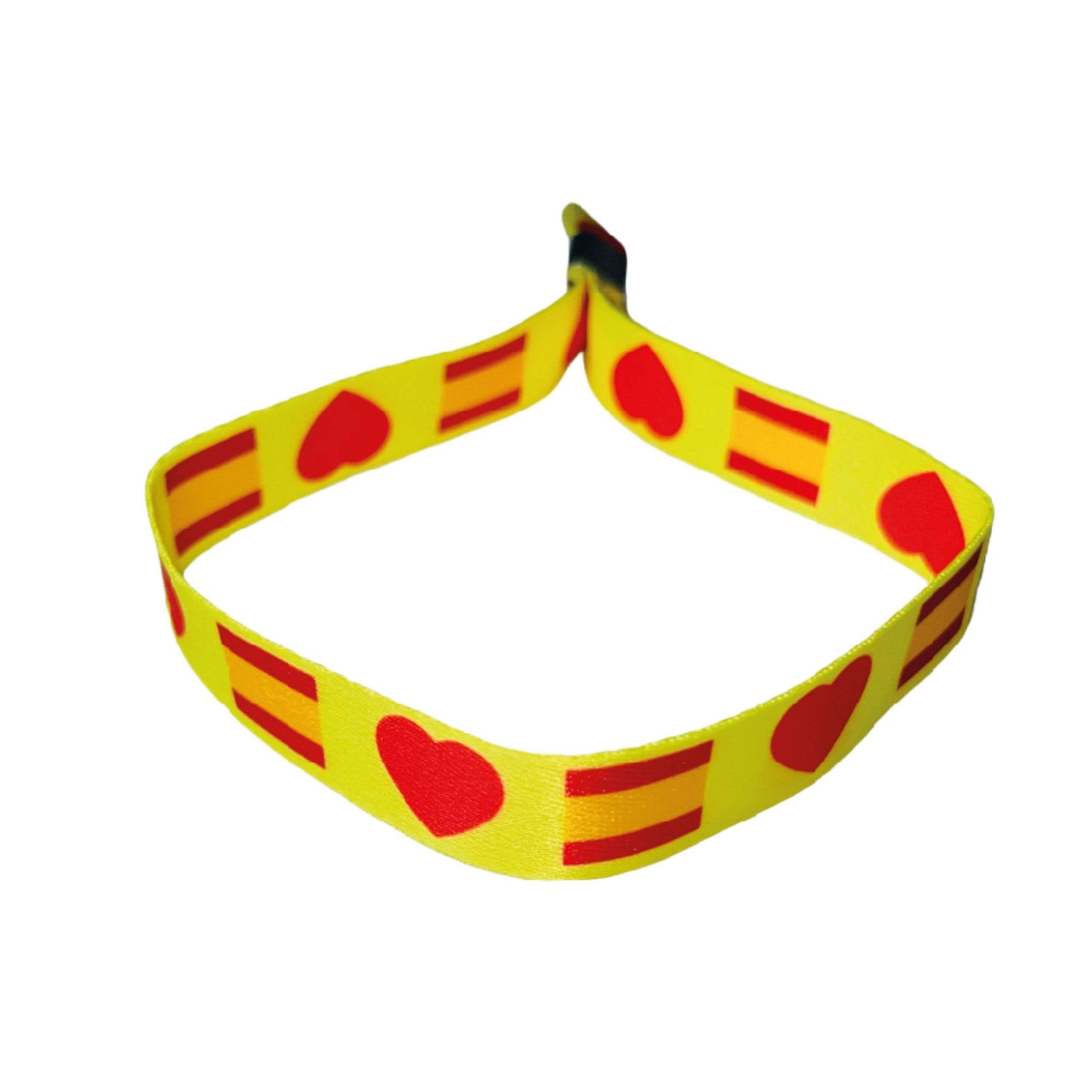 Pulsera – Amarilla Corazon Bandera Espana P1265