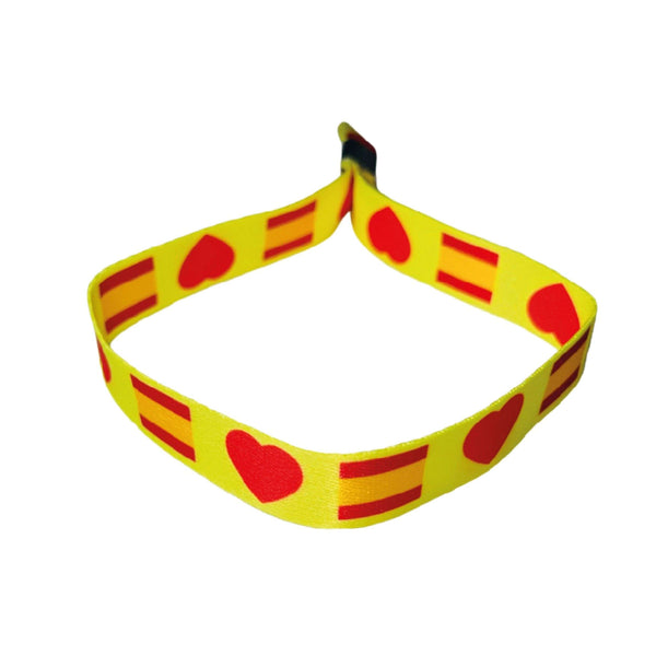 Armband – Gelb_ Herz Flagge Spanien - P1265