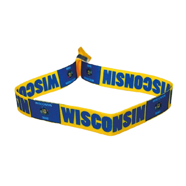 Bracelet – Drapeau de l’État du Wisconsin – États-Unis – P1936