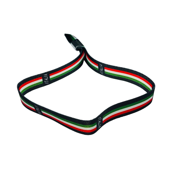 Bracelet – Black – Italian Flag – P1662