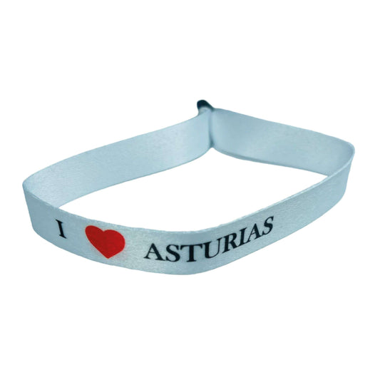 Pulsera –blanca I Love Asturias – P2749