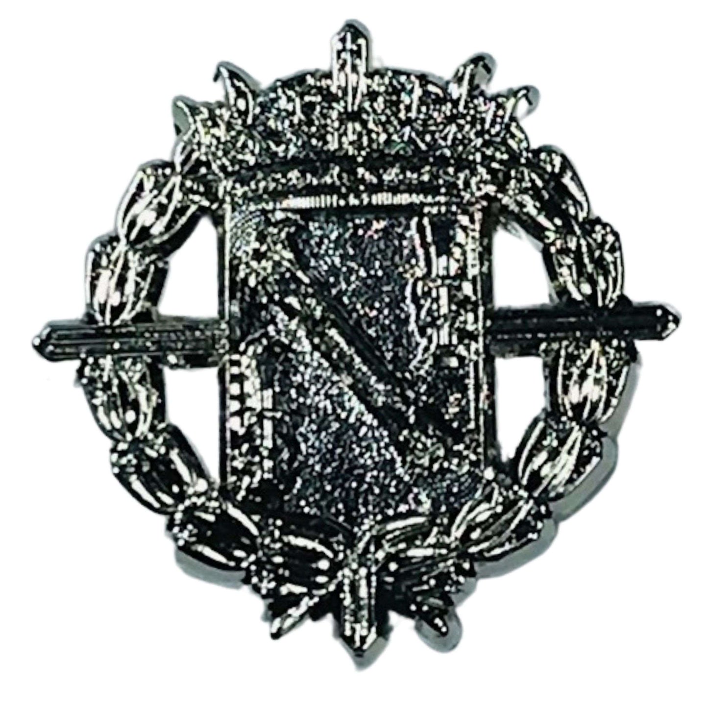 Silver Color Pin - Coat of Arms of Francisco Franco - Spain