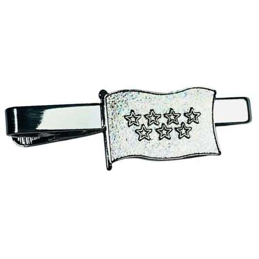 Pisacorbata Color Plata Bandera De Comunidad De Madrid Espana