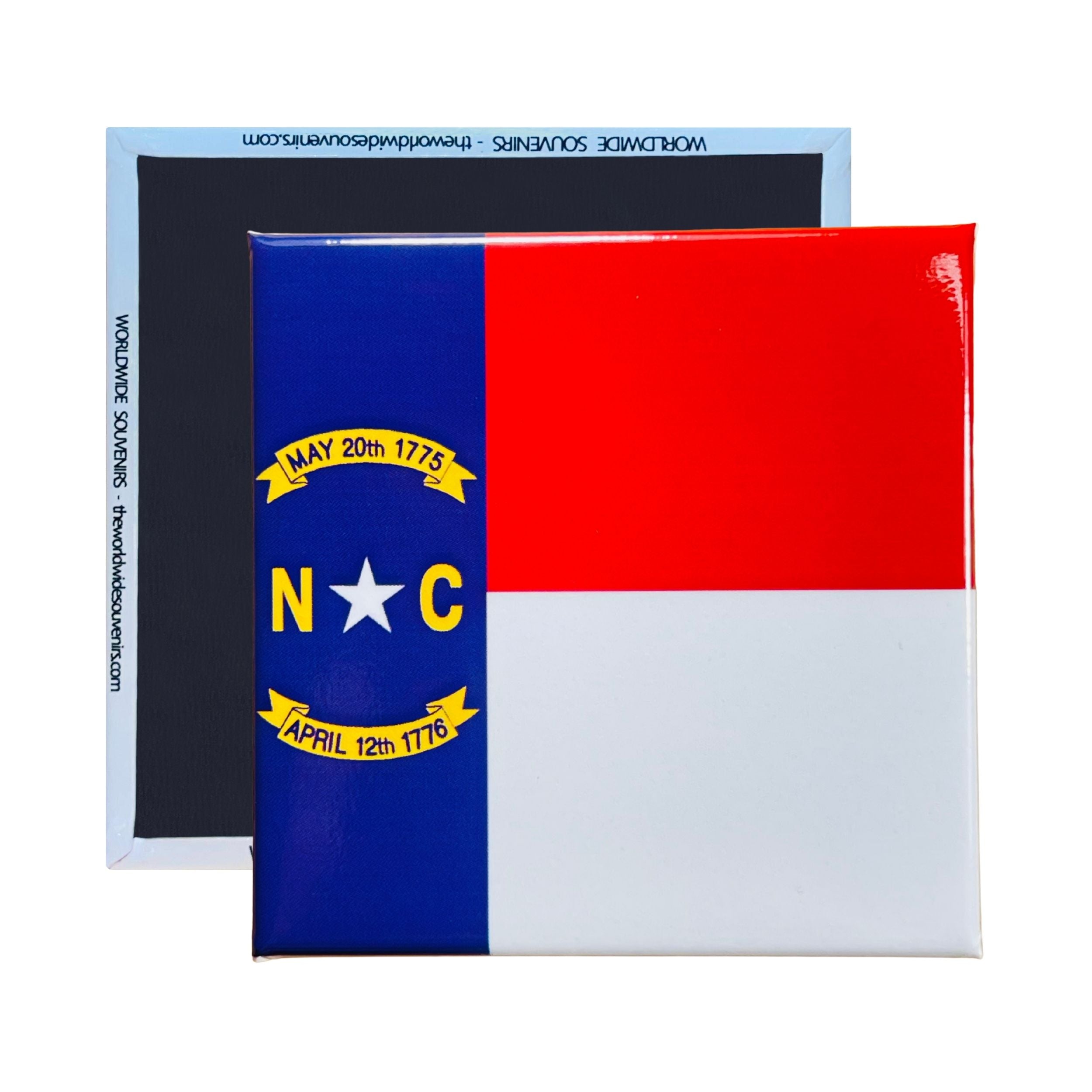 Square Magnet - State Flag CAROLINA - USA (2)