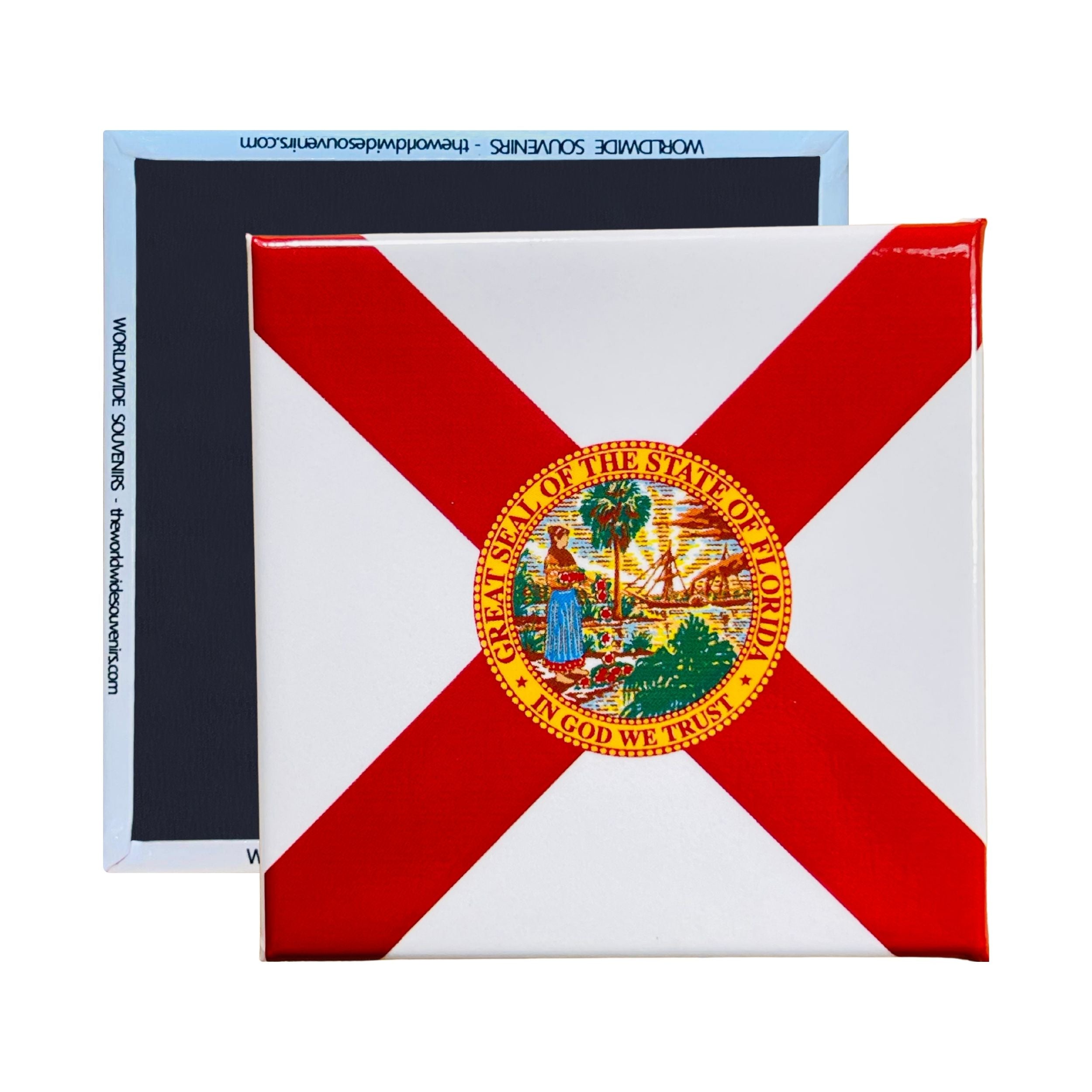 Square Magnet - State Flag FLORIDA - USA