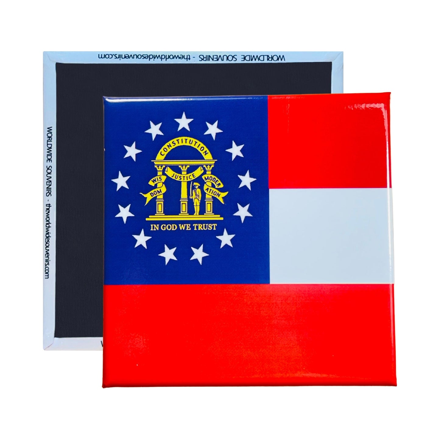 Square Magnet - State Flag GEORGIA - USA