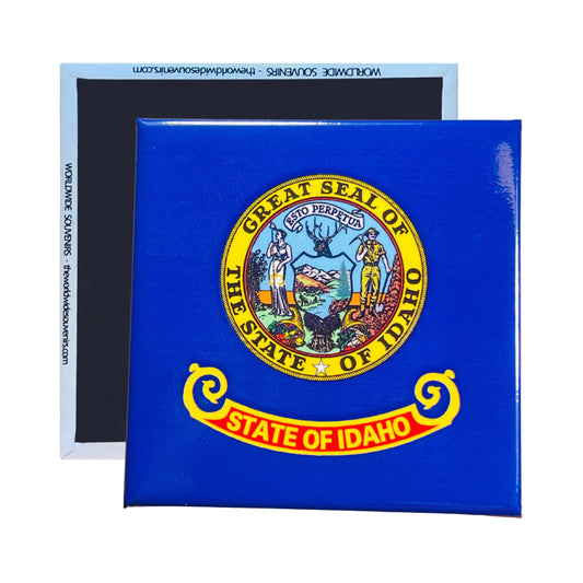 Square Magnet - State Flag IDAHO - USA