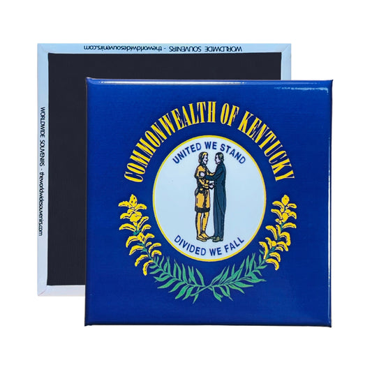 Square Magnet - State Flag KENTUCKY - USA