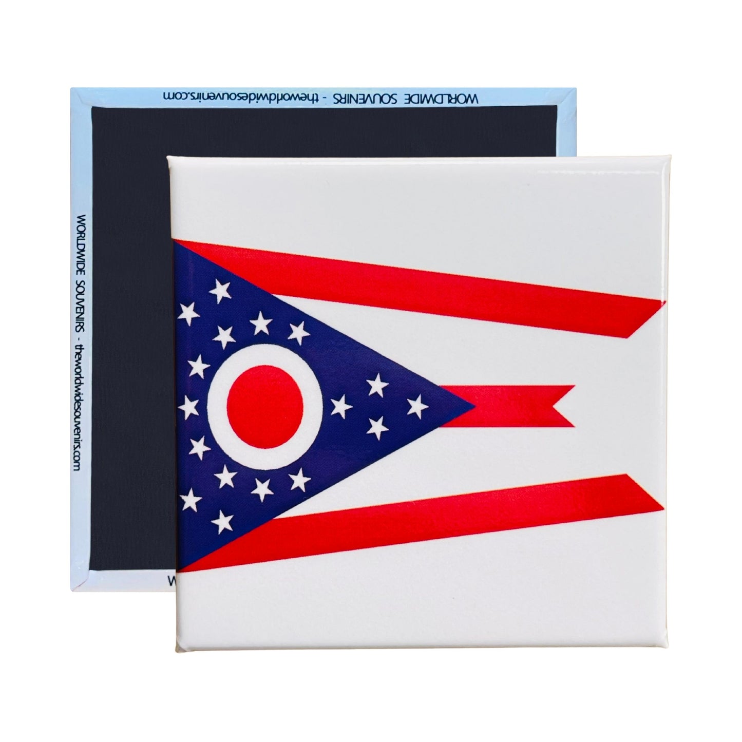 Square Magnet - State Flag OHIO - USA