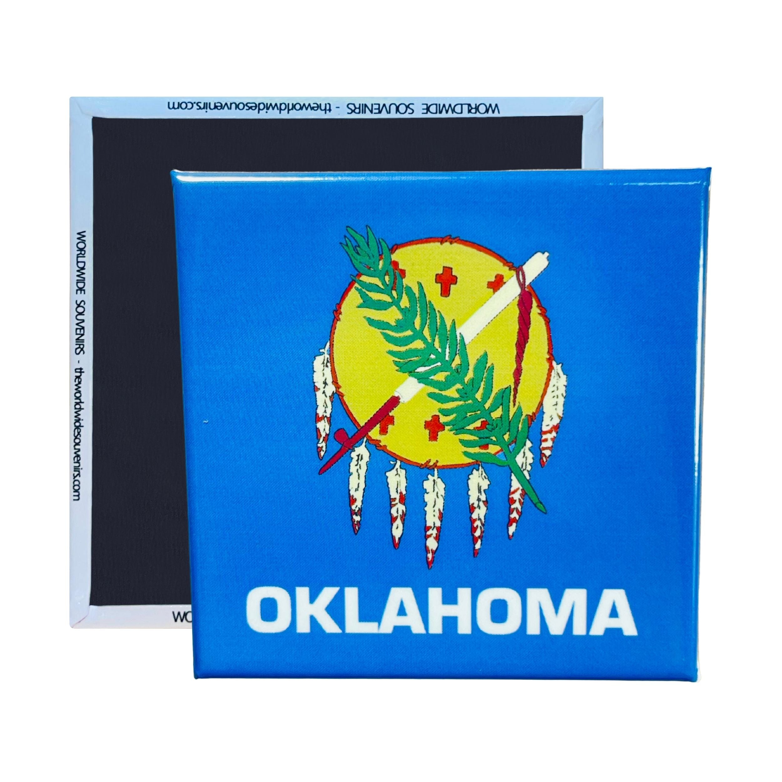 Square Magnet - State Flag OKLAHOMA - USA