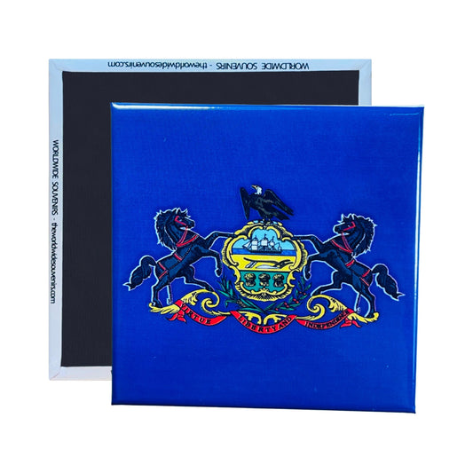 Square Magnet - State Flag PENNSYLVANIA - USA