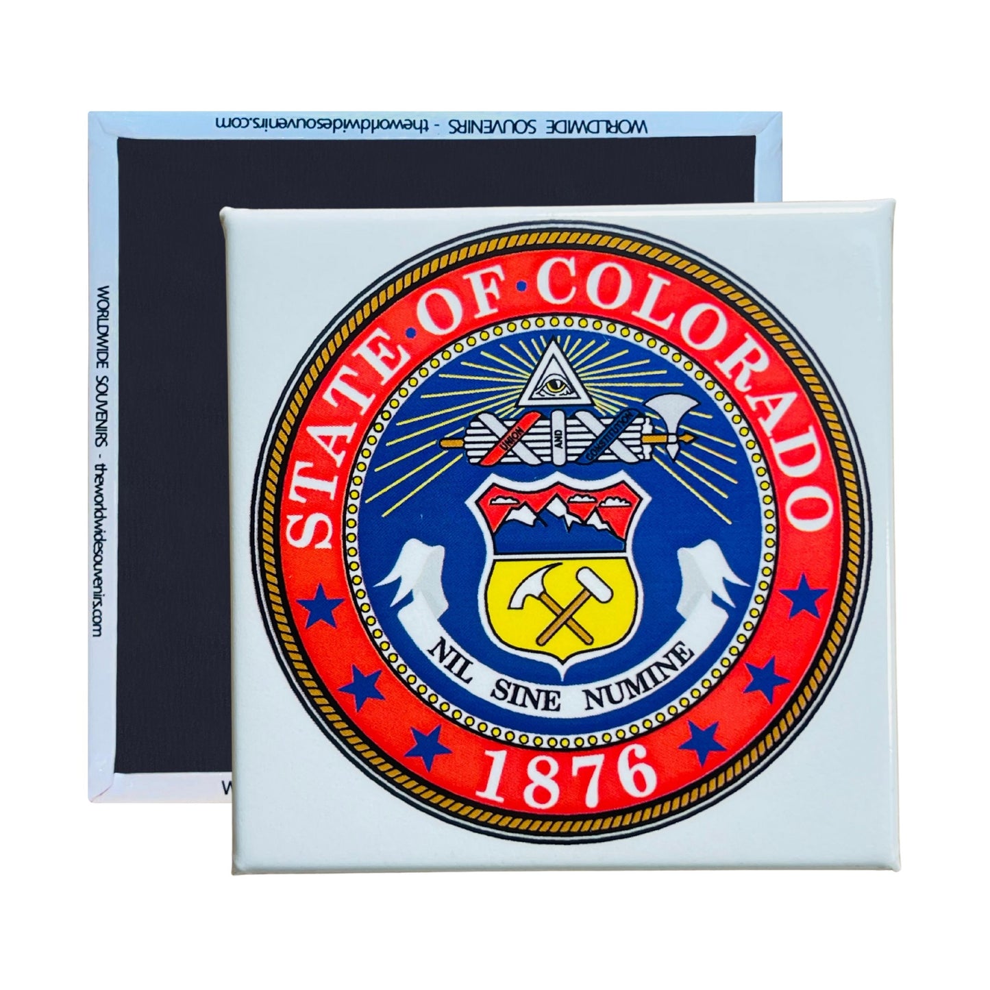Square Magnet - State Seal COLORADO - USA