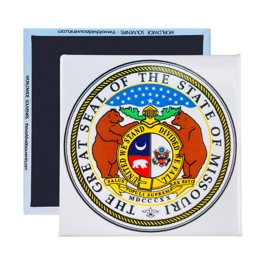 Square Magnet - State Seal MISSOURI - USA