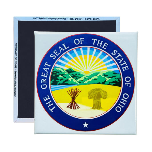 Square Magnet - State Seal OHIO - USA