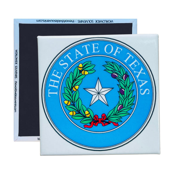 Square Magnet - State of TEXAS Seal - USA