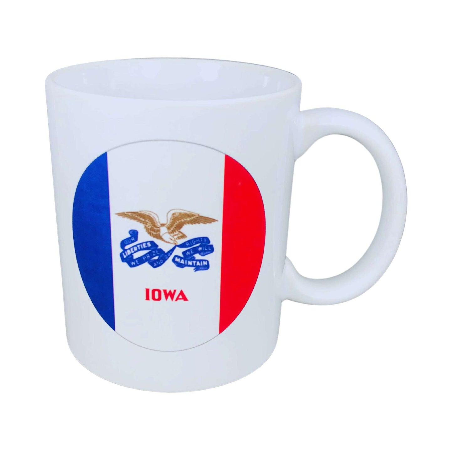 Taza Bandera Estado Iowa Usa