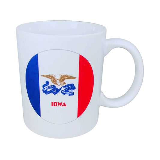 Taza Bandera Estado Iowa Usa