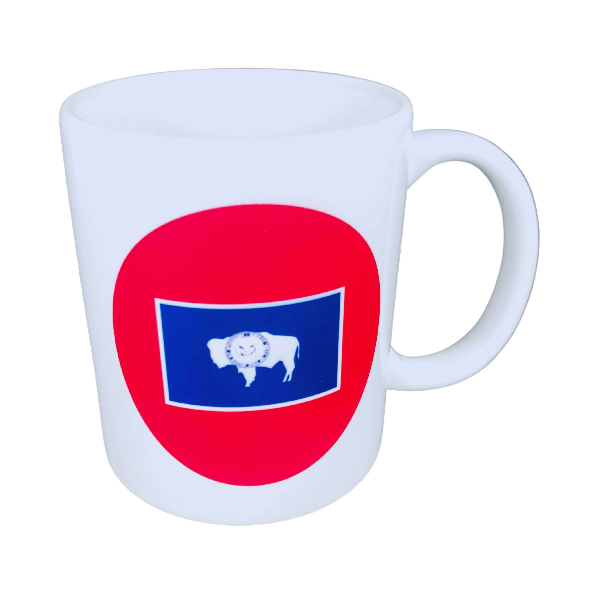 Taza Bandera Estado Wyoming Usa