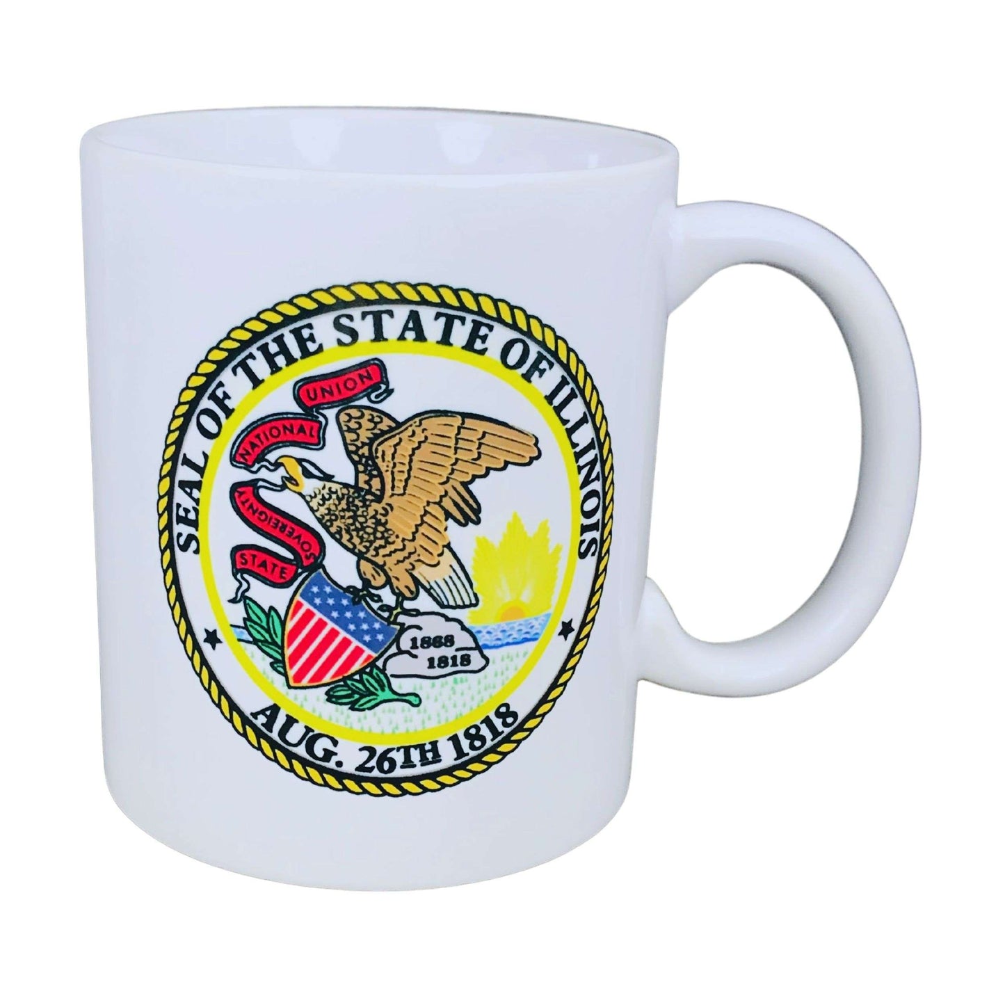 Taza Escudo Estado Illinois Usa