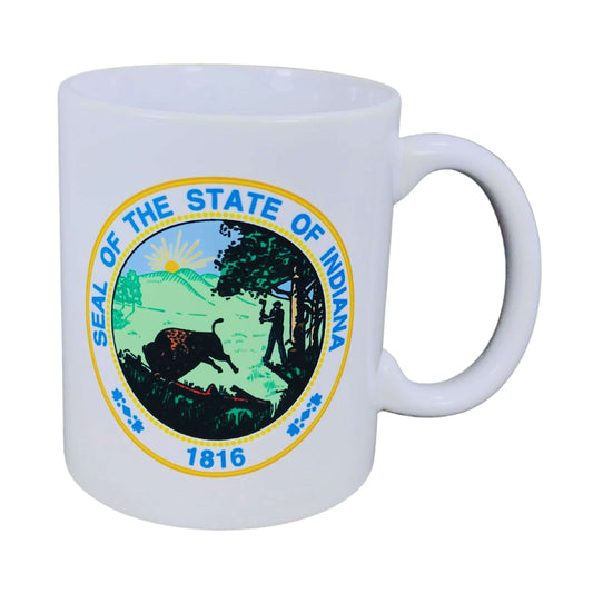 Taza Escudo Estado Indiana Usa