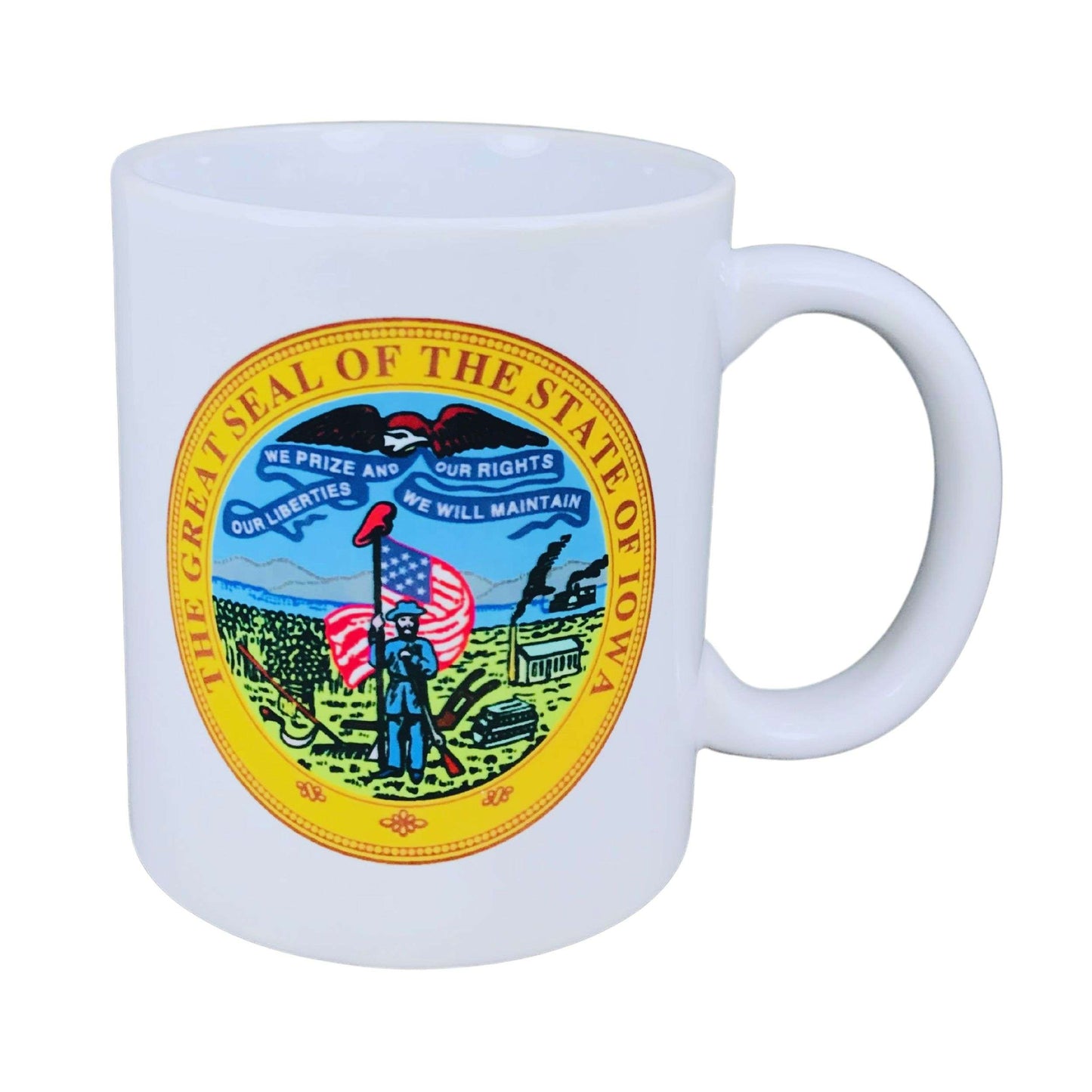 Taza Escudo Estado Iowa Usa