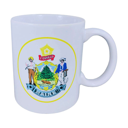 Taza Escudo Estado Maine Usa