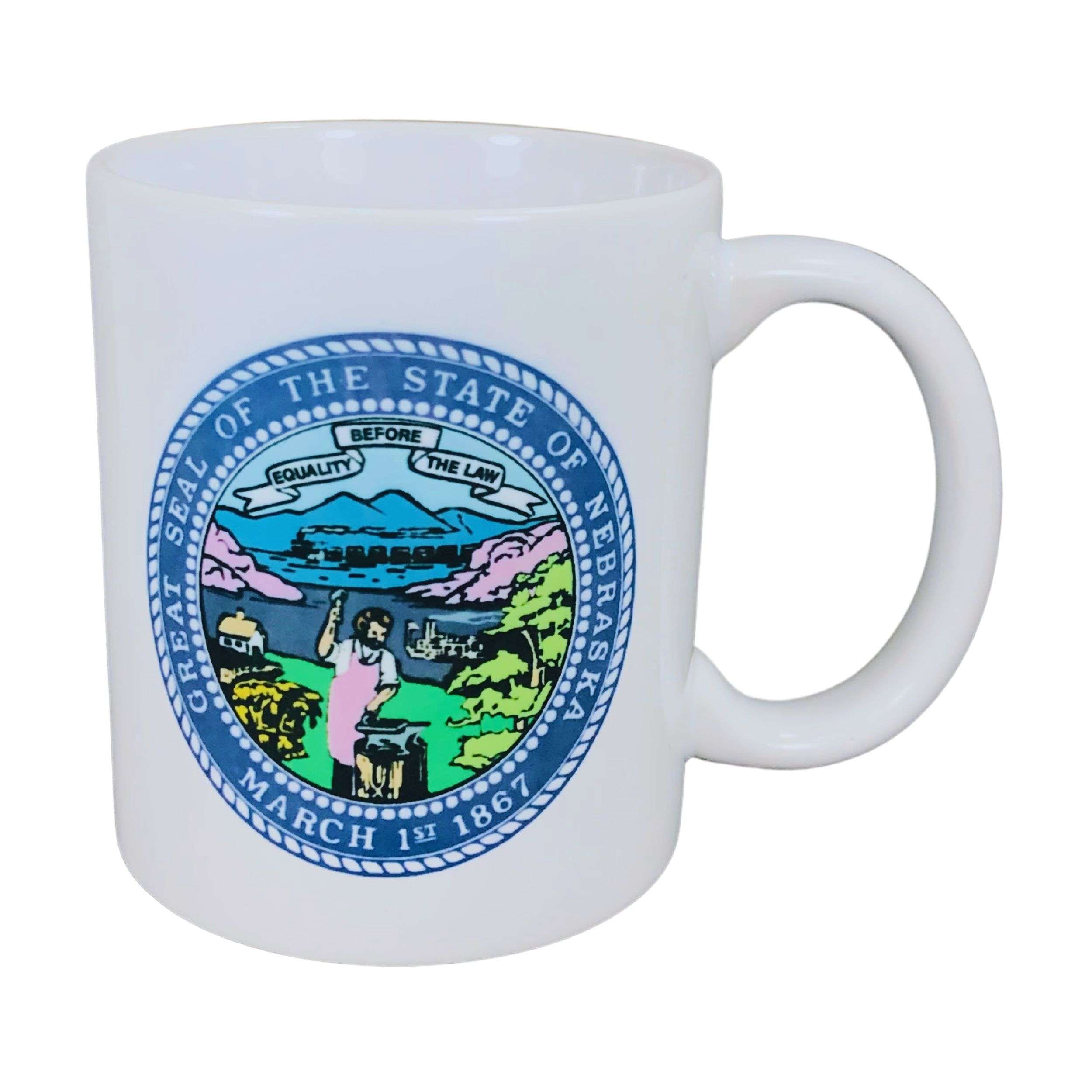 Taza Escudo Estado Nebraska Usa