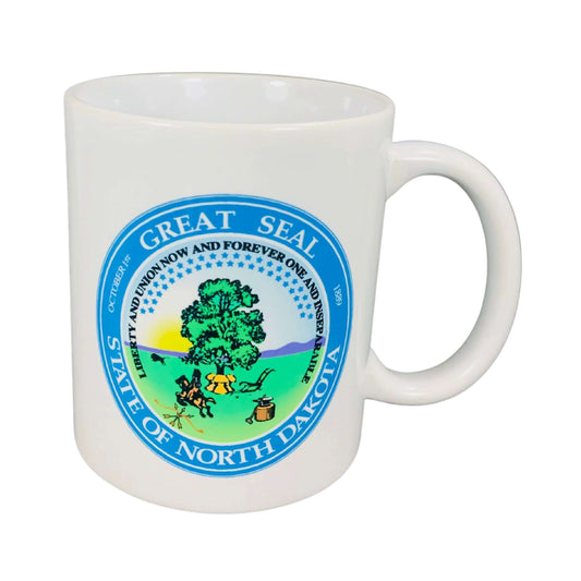 Taza Escudo Estado North Dakota Usa