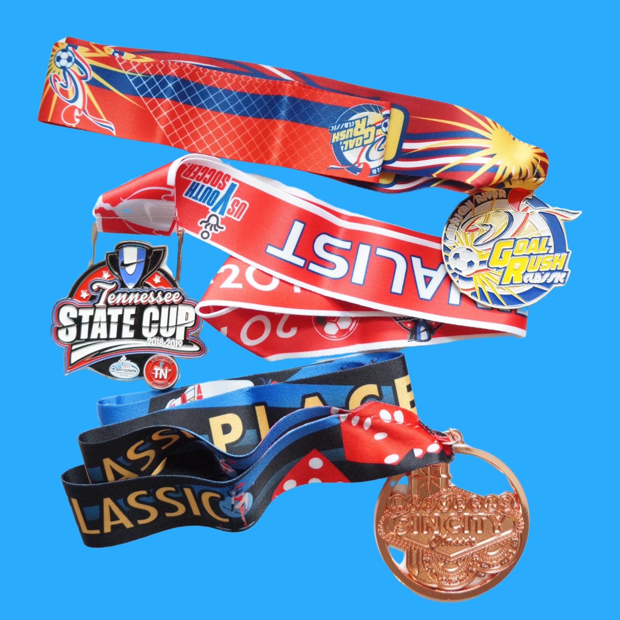 Detalle del acabado de medallas personalizadas