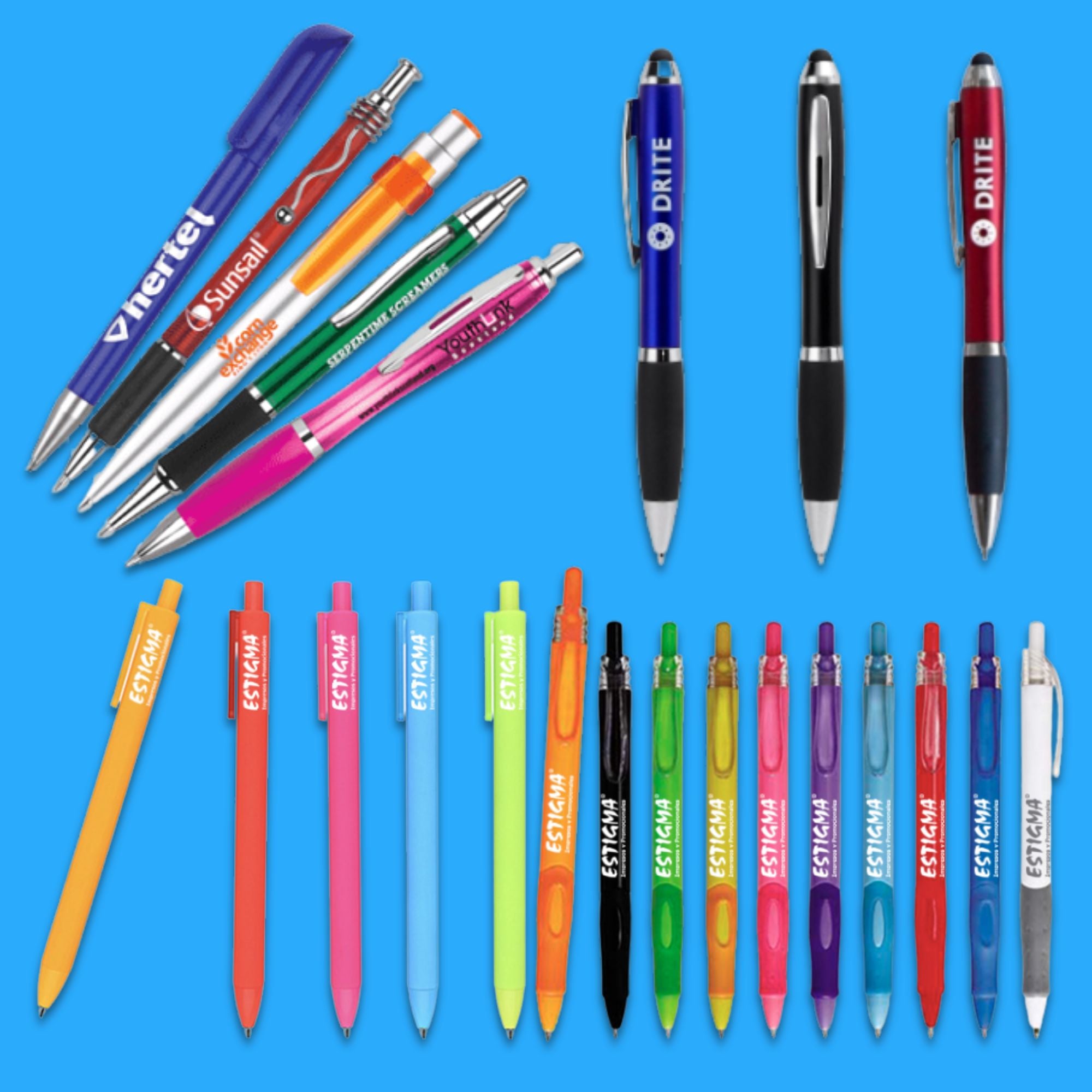 Bolígrafos metálicos personalizados