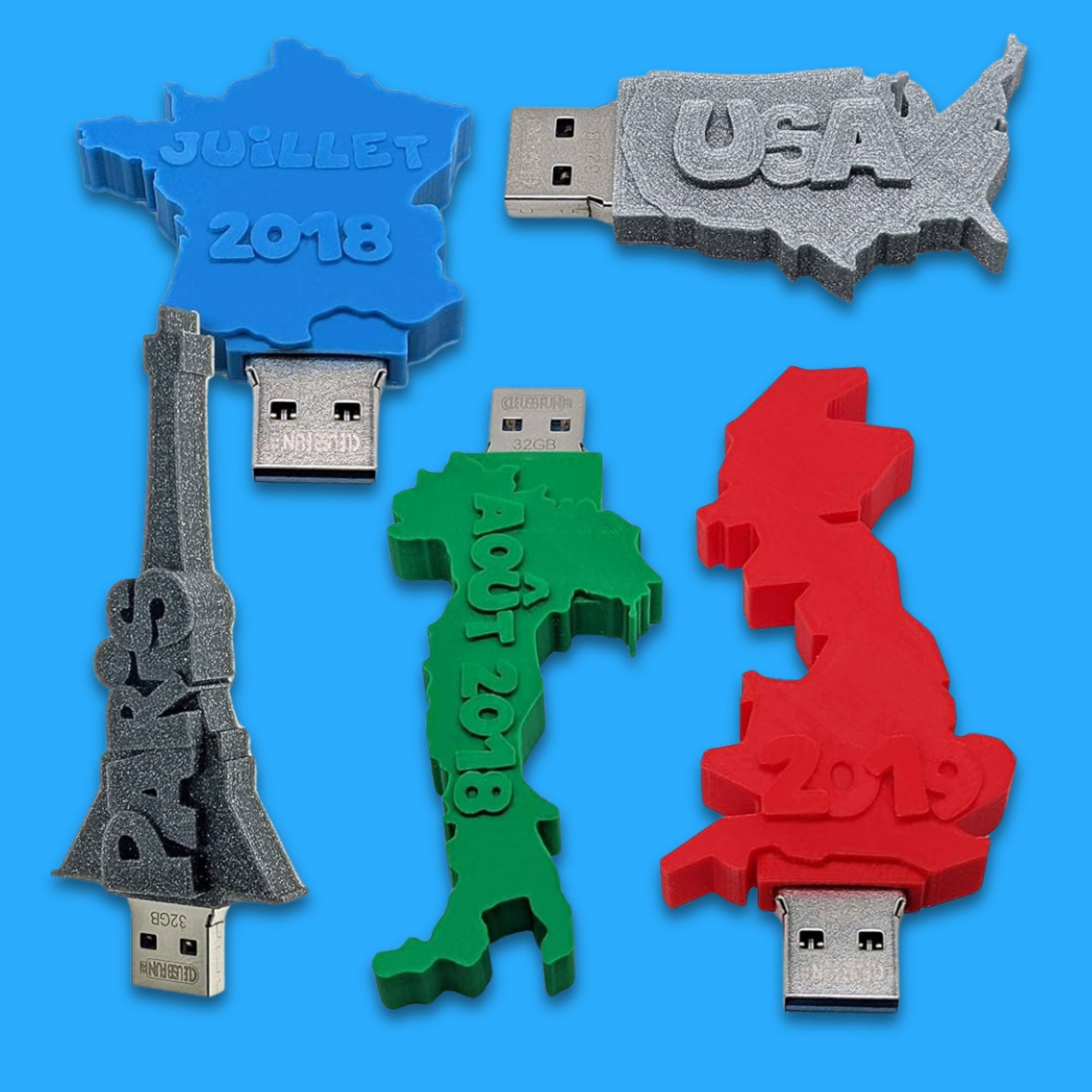 Pen drive personalizado com design a cores
