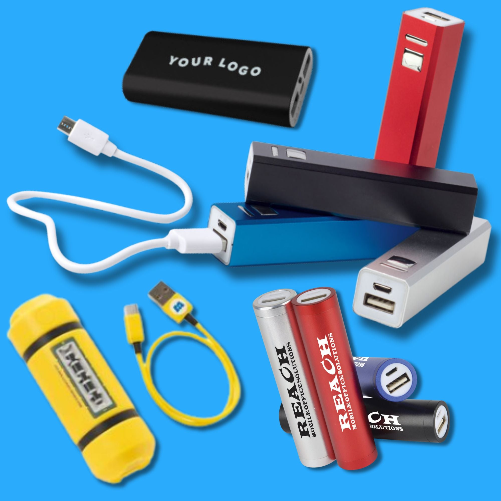 Batería externa personalizada con diseño a color