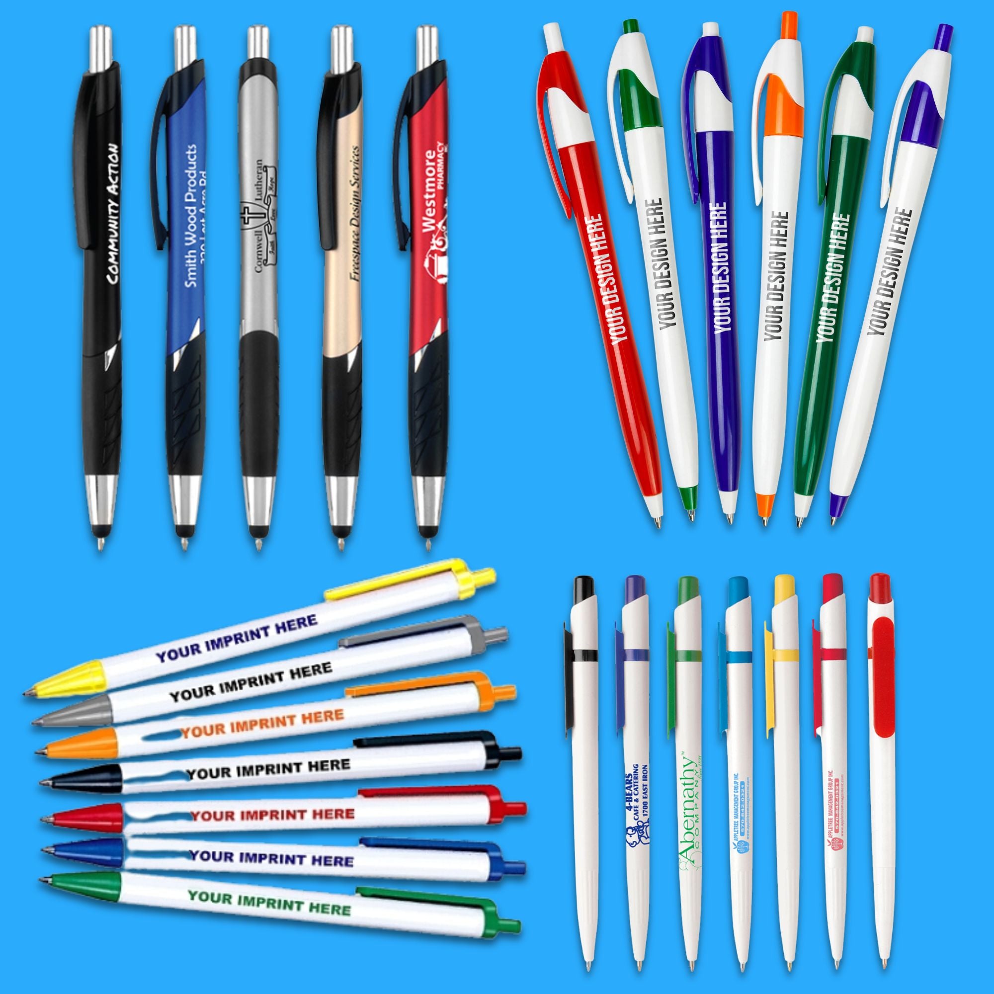 Marcaje de bolígrafos personalizados con logotipo