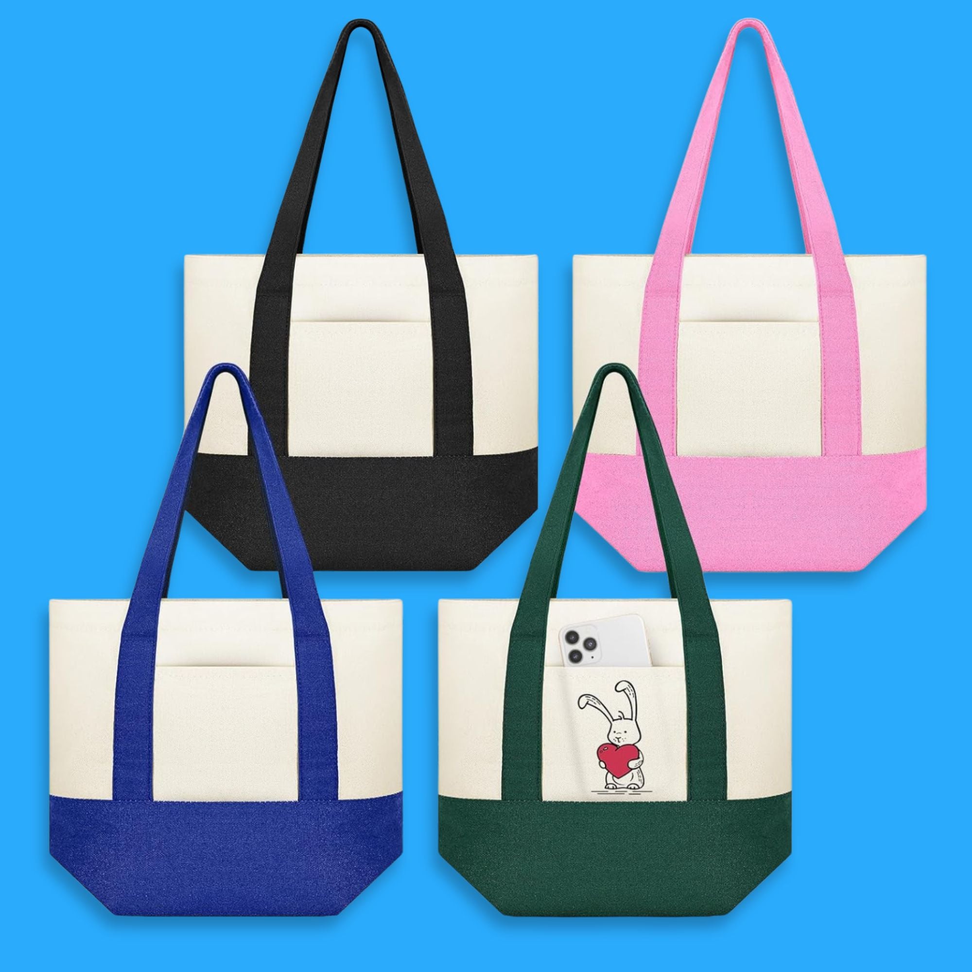 Bolsa de tela personalizada para comercio