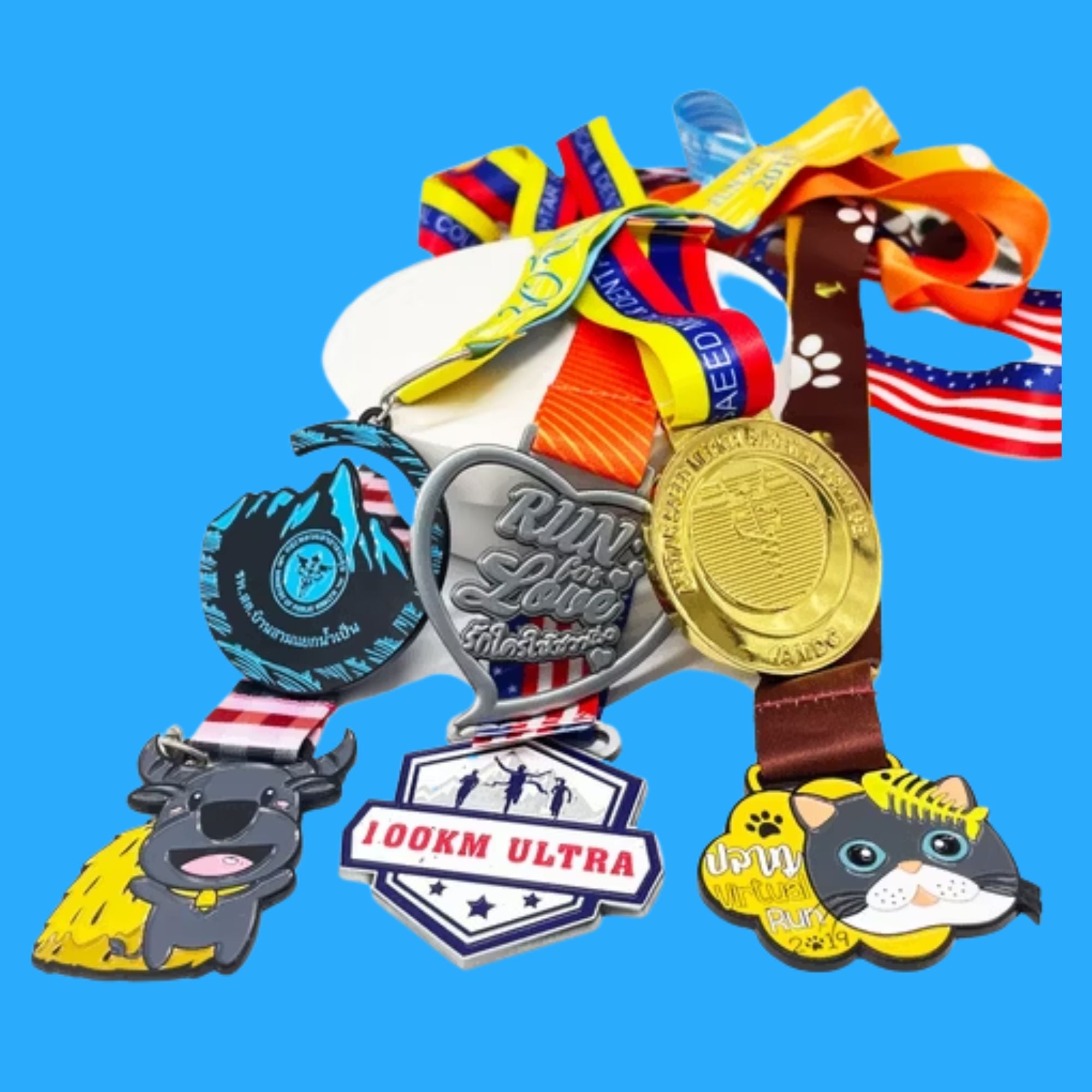 Medallas personalizadas en relieve