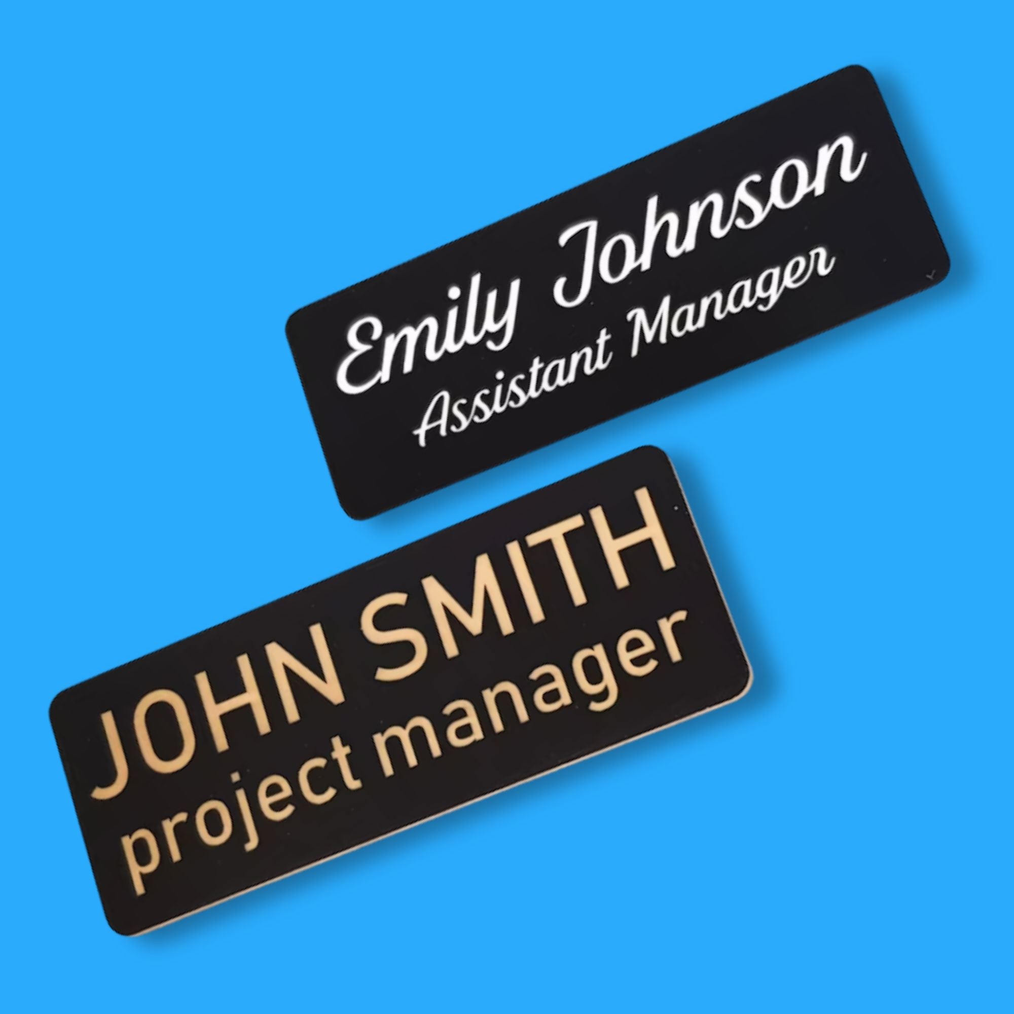 Name tag personalizado para un evento