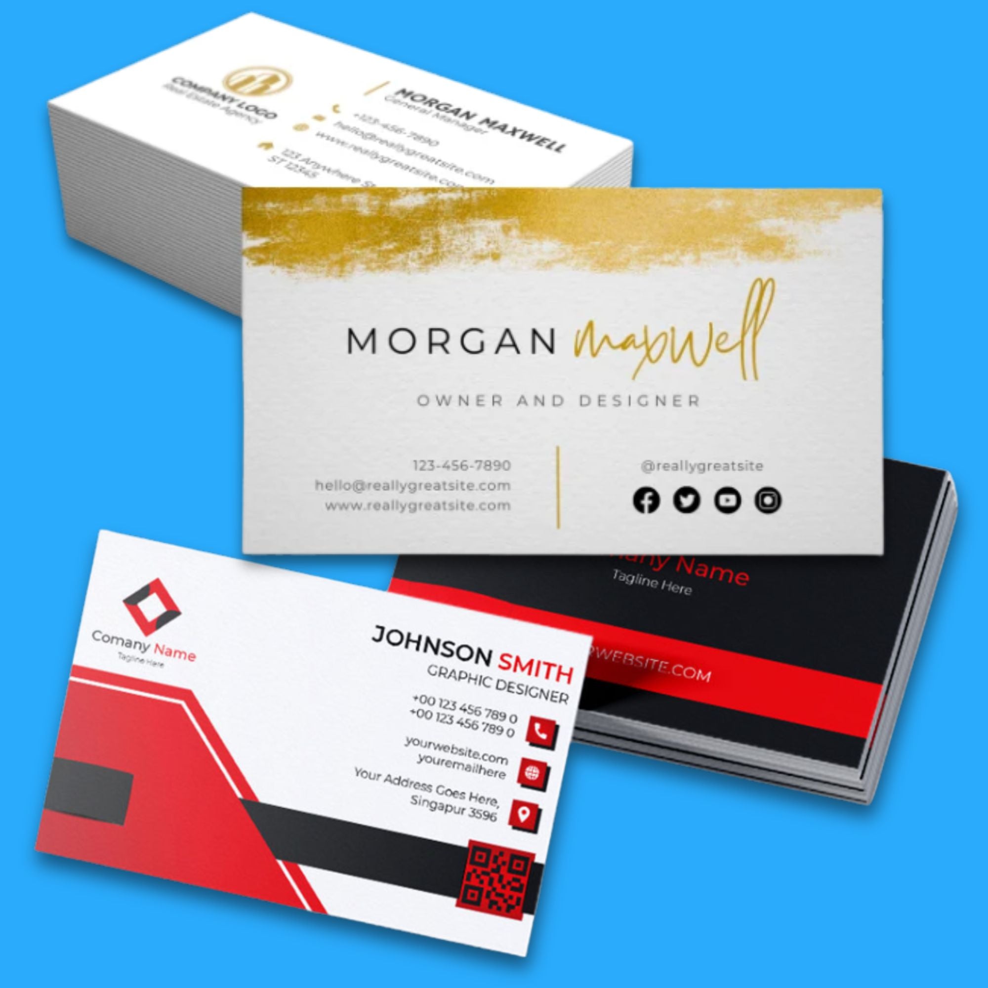 Cartão de visita personalizado com logótipo