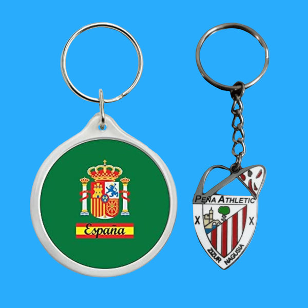 Llavero de metal esmaltado fabricado por Astur Pins