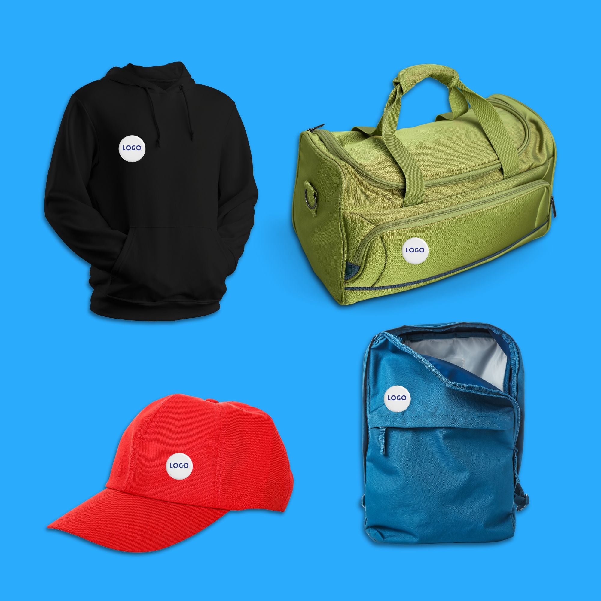 Personalisierte Buttons auf Kleidung