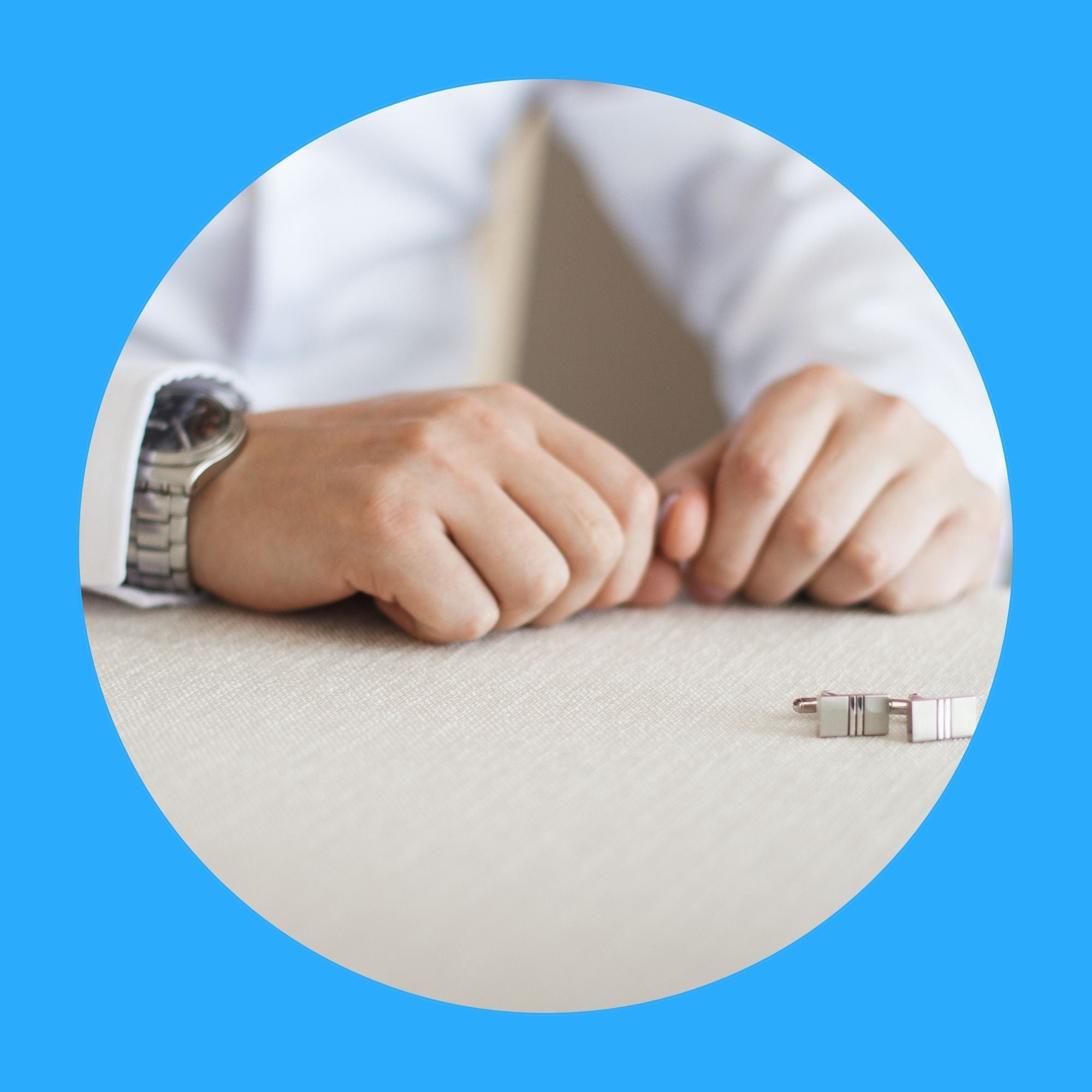 Personalisierte Manschettenknöpfe für Hochzeiten