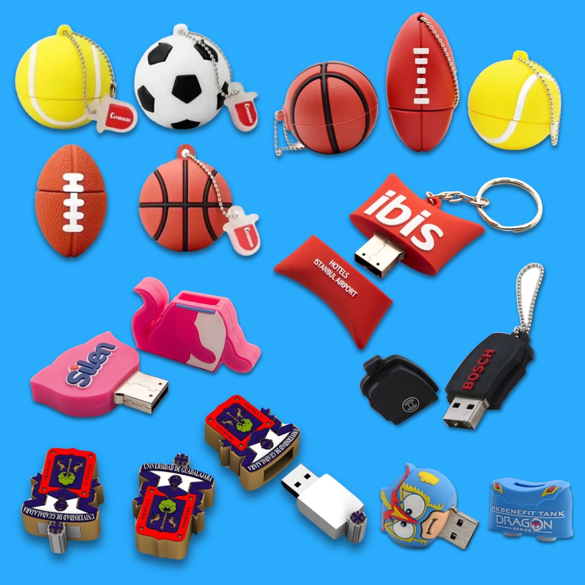 Processo de fabricação de pen drives personalizados