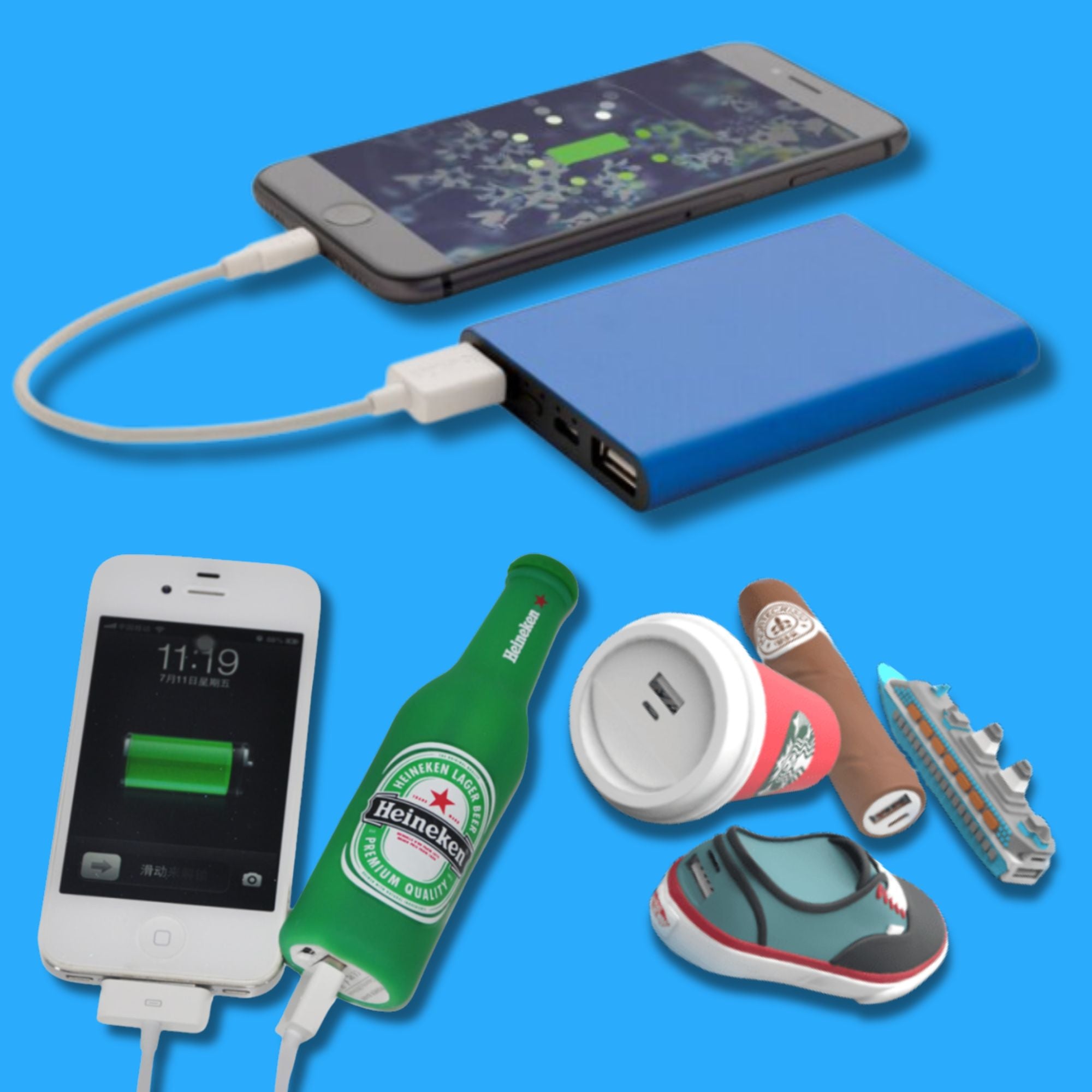 Proceso de fabricación de baterías externas personalizadas