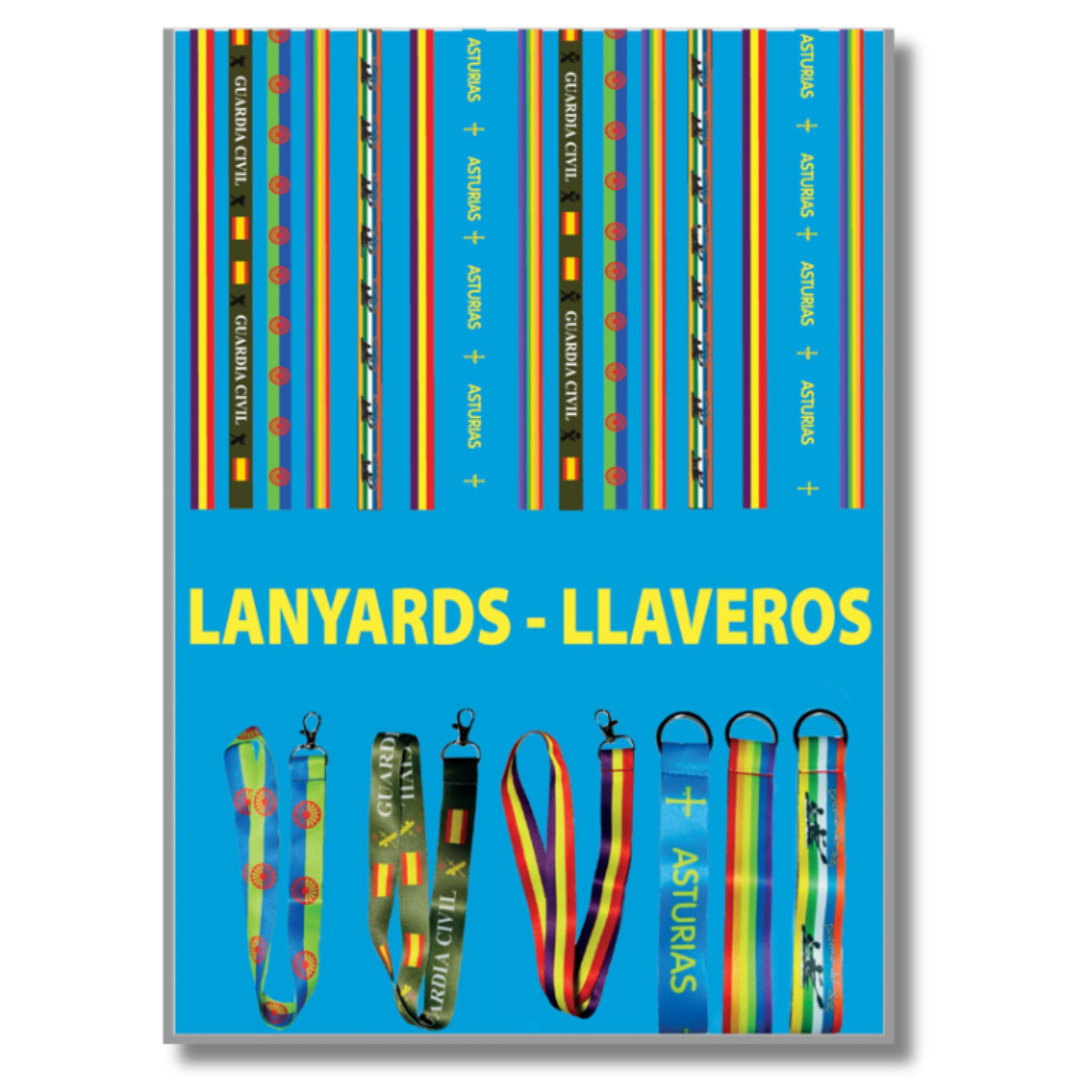 Katalog der Stoff-Lanyards und Schlüsselanhänger von Astur Pins