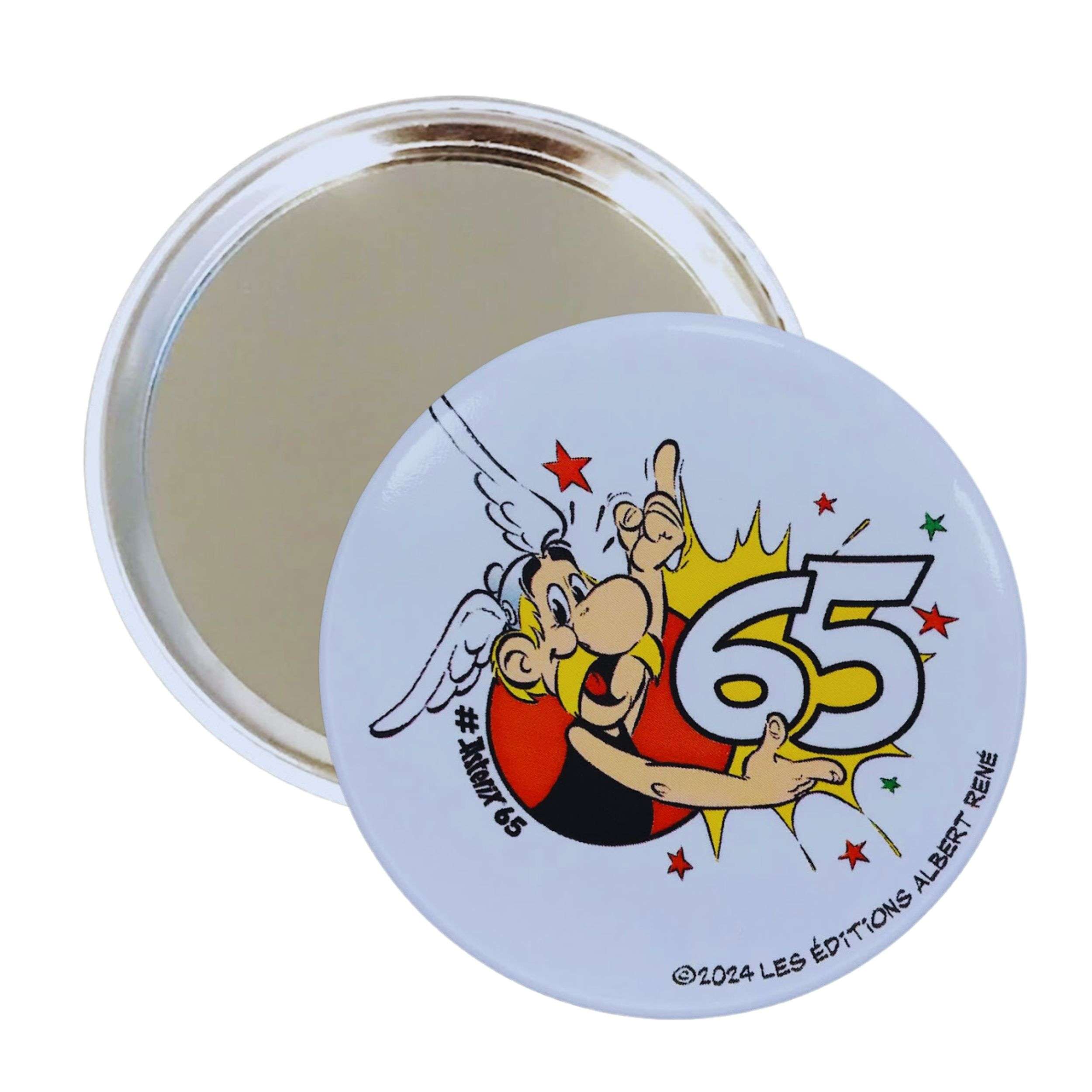 MIROIR DE POCHE © ASTERIX 65eme ANNIVERSAIRE ETOILES A43