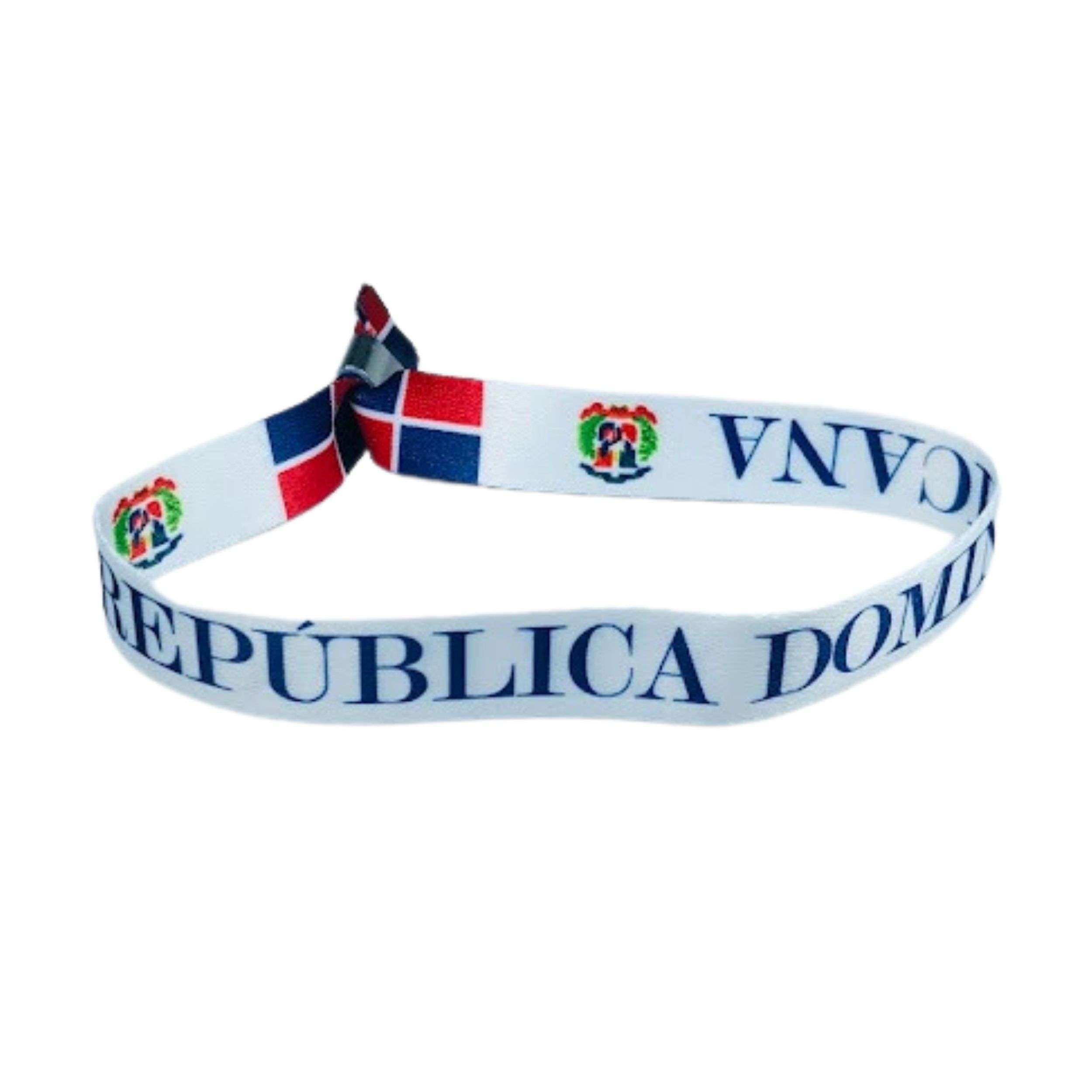 PULSERA BANDERA DE REPUBLICA DOMINICANA P1089