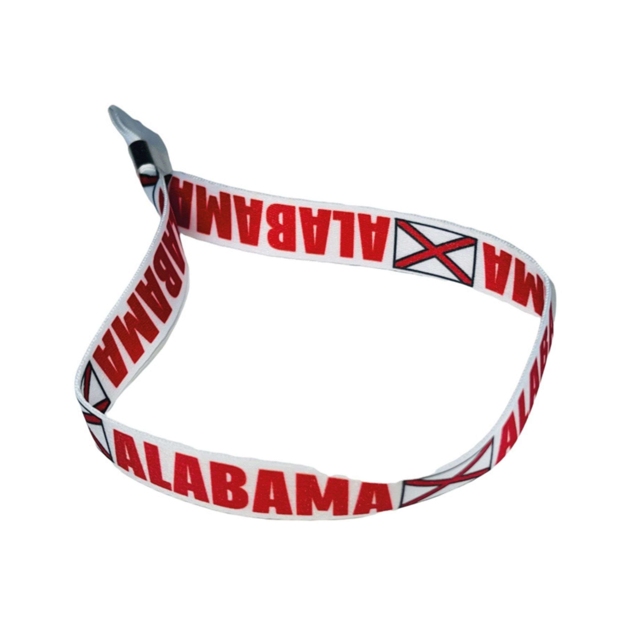 PULSERA BANDERA ESTADO ALABAMA USA P1894