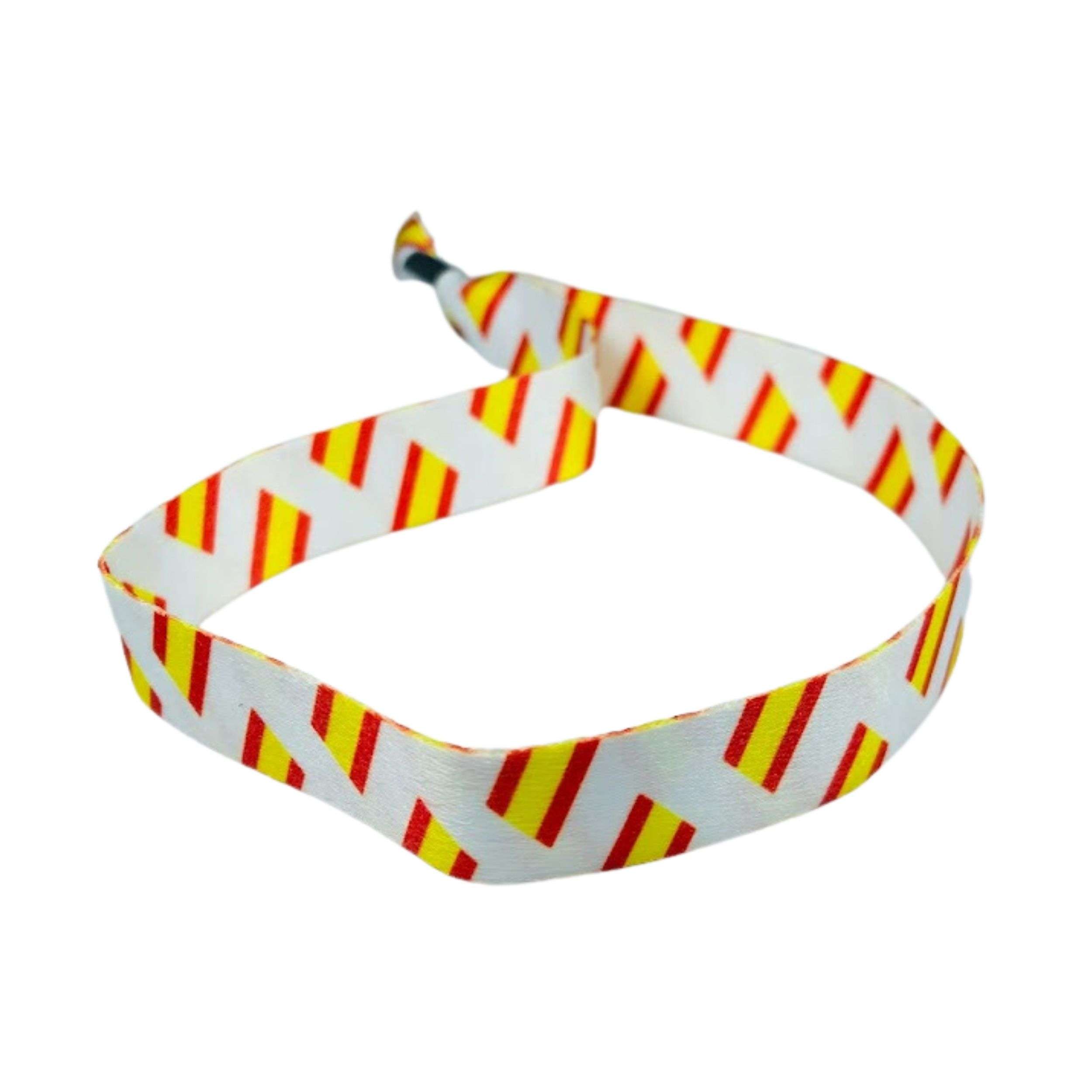 PULSERA BLANCA BANDERA DE ESPANA P343