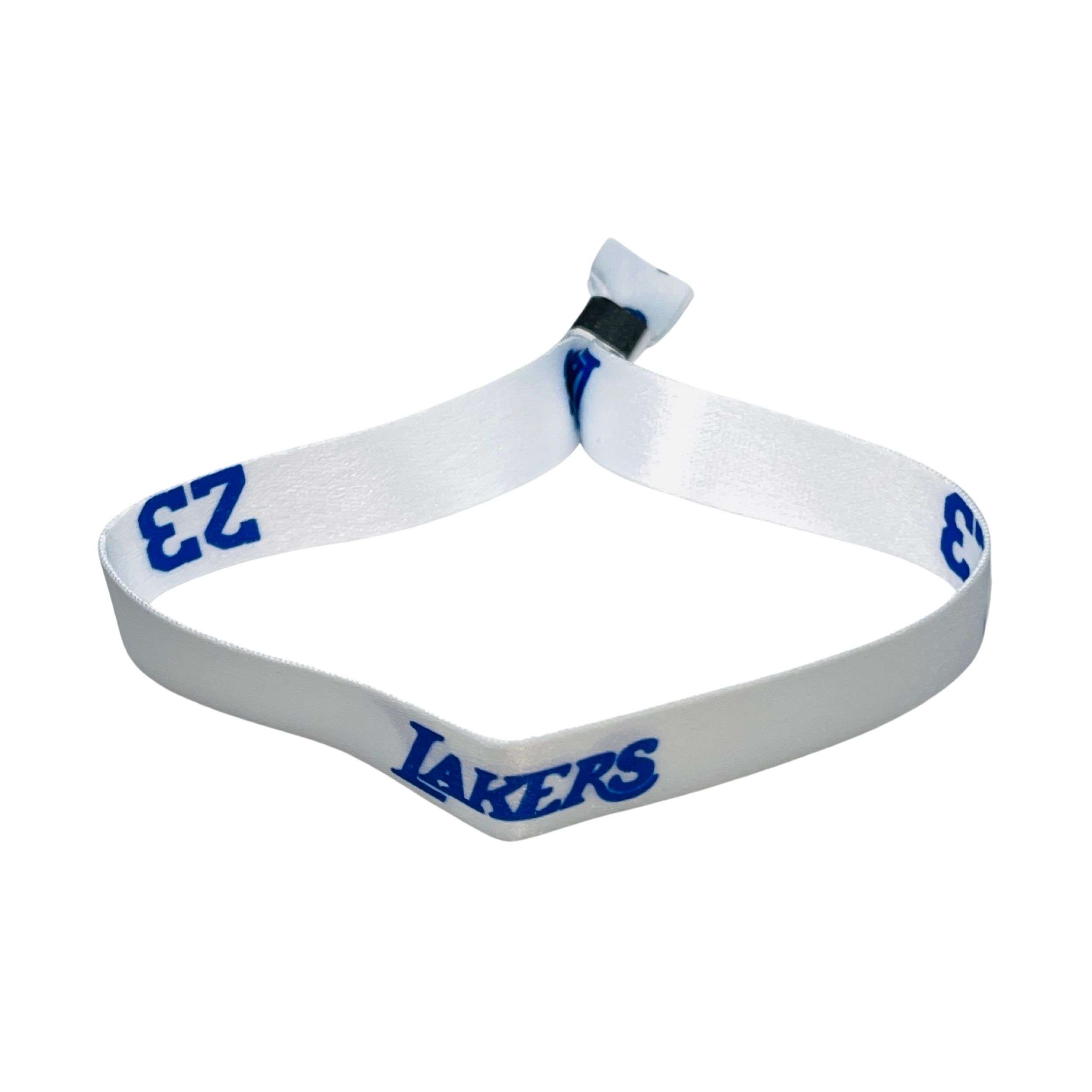 PULSERA BLANCA LAKERS 23 LEBRON JAMES P2035