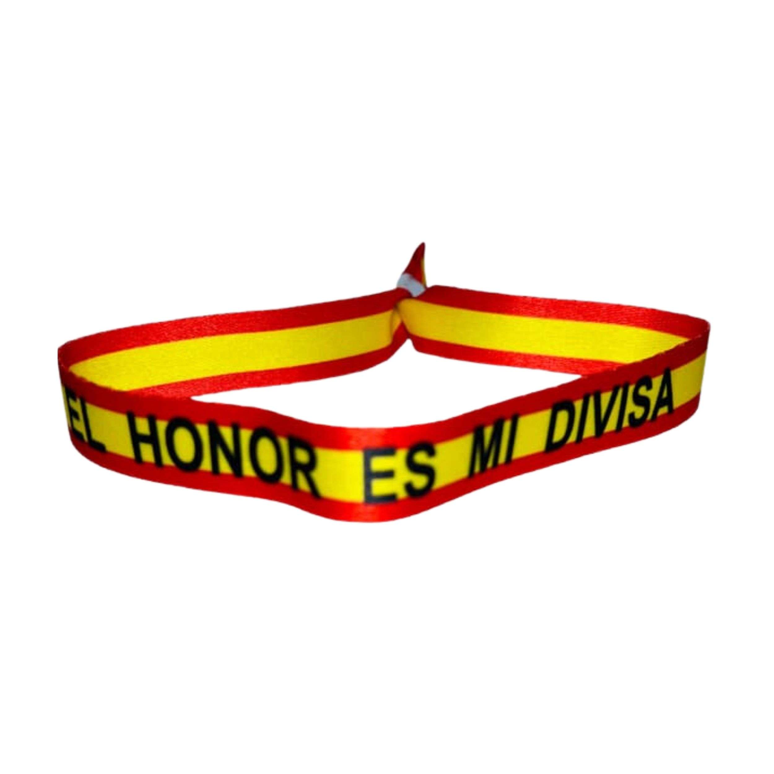 PULSERA EL HONOR ES MI DIVISA BANDERA ESPANA P065