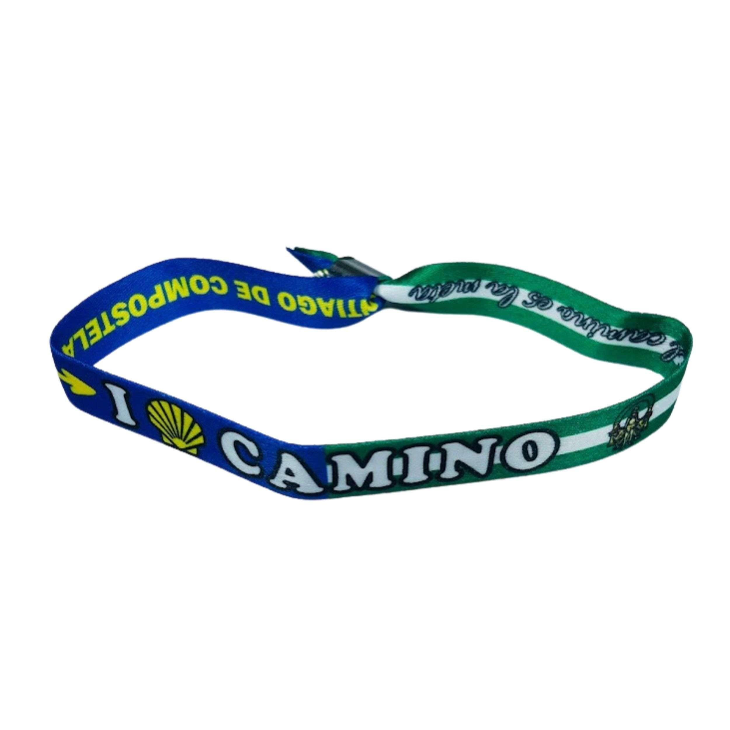 PULSERA I LOVE CAMINO SANTIAGO BANDERA ANDALUCIA ESPANA P2765